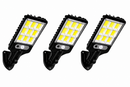 Luminária Solar de Parede 108 COB LED 🌞💡 – Sensor de Presença, Prova D’Água, 3 Funções