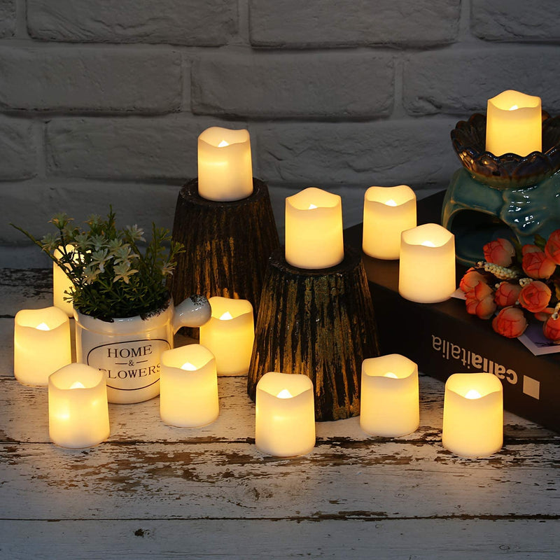 🕯️ Kit Vela LED Decorativa Romântica Sem Chama 12 peças / Ambiente Aconchegante e Seguro