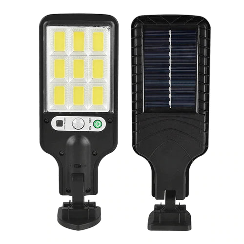 Luminária Solar de Parede 108 COB LED 🌞💡 – Sensor de Presença, Prova D’Água, 3 Funções