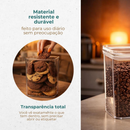 Kit Potes Herméticos Porta Mantimentos Organizador de Cozinha Transparente Com Trava BPA Free