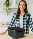 🧺 Kit 3 Cestos Organizadores Rattan com Tampa – Organização, Estilo e Praticidade em Qualquer Ambiente!