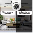Câmera Segurança Prova D'água Infravermelho Lâmpada Sem Fio Wifi