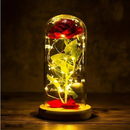 A Rosa Encantada Luminária Abajur com LED O Encanto da Magia Inspirada na A Bela e A Fera e no O Pequeno Príncipe A Rosa