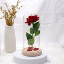 A Rosa Encantada Luminária Abajur com LED O Encanto da Magia Inspirada na A Bela e A Fera e no O Pequeno Príncipe A Rosa