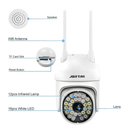 Câmera de Segurança WiFi IP66 HD Yoosee Visão Noturna 28 LEDs Sensor Movimento Alarme Bivolt